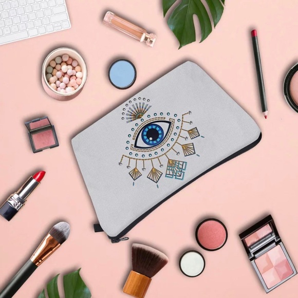 Turkish Blue Eye Travel , Cosmetics Bag, toiletries case - Picture 4 of 5